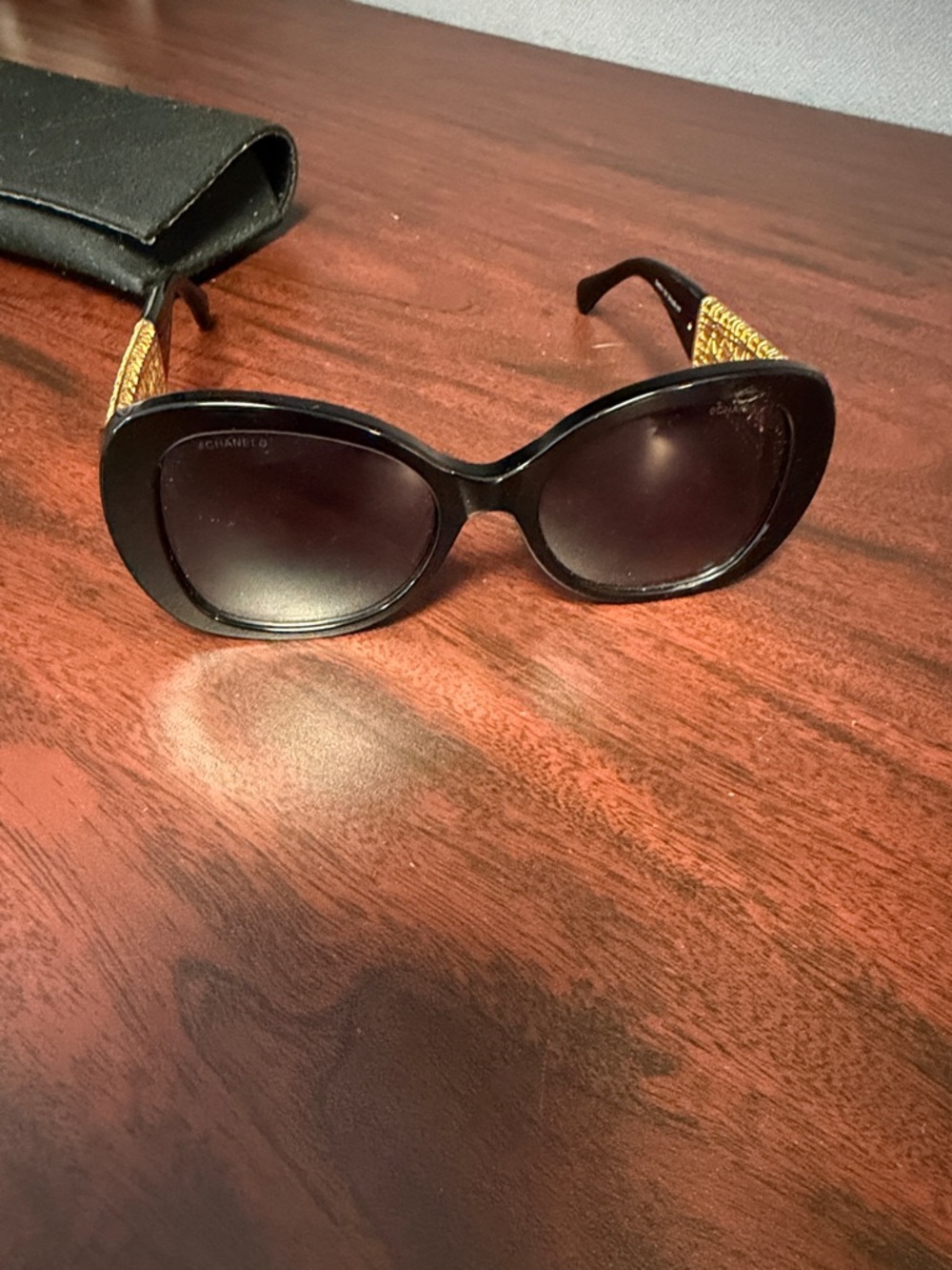 Luxury Black and Gold Women's Sunglasses